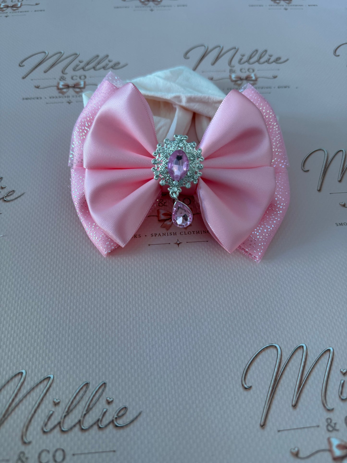 Pink Shimmer Double Headband