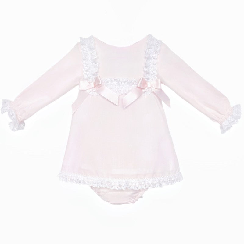 Wee Me Cotton Lace Dress & Pants