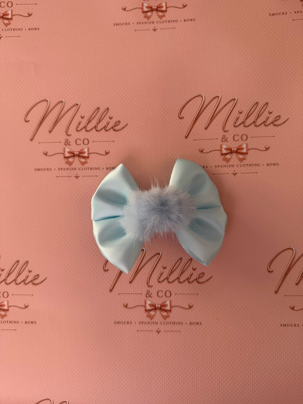 Blue Pom Medium Clip