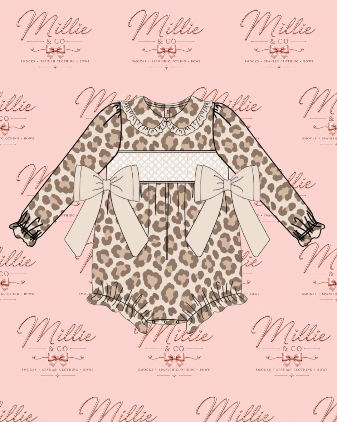 Leopard Luxe Romper - Pre Order