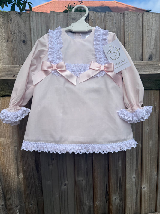 Wee Me Cotton Lace Dress & Pants