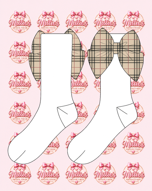 Burb Babe Knee High Bow Socks